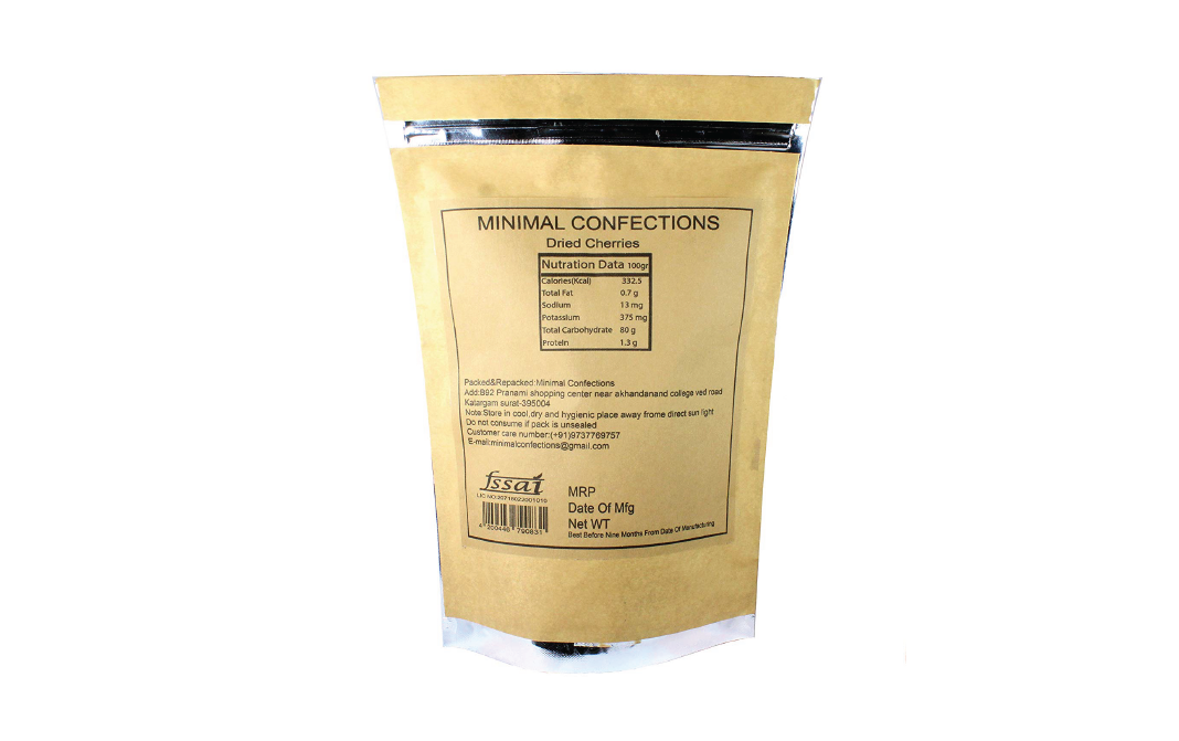 Minimal Dried Cherries (Sweet and Delicious)   Pack  100 grams